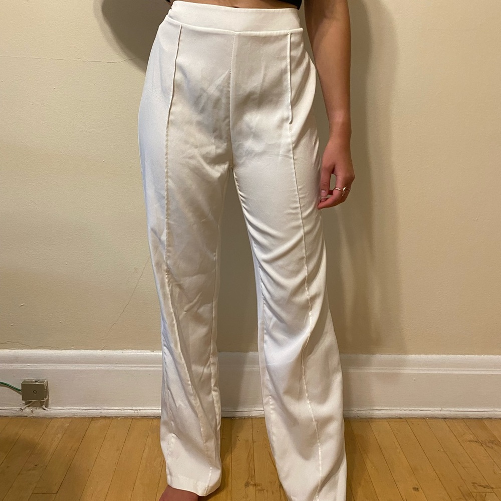 White Tailored Pants